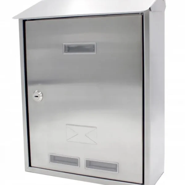 Rosterinen metallinen Lukollinen postilaatikko RST 300 x 250 x 100 mm
