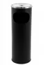 Musta tyylikäs Roskakori tuhkakupilla 56 cm